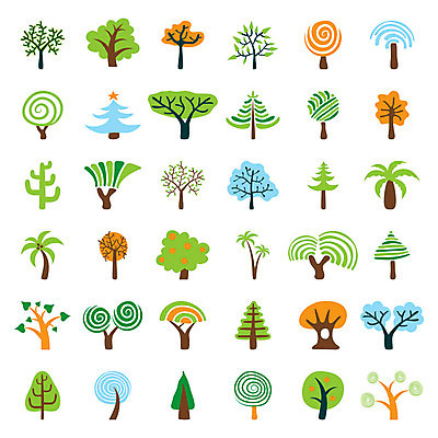 EPS 해외이미지 나무 식물 실루엣 단풍 잎 크리스마스 겨울 일러스트 사람없음 봄 가을 숲 오브젝트 해외202004 해외202105 해외일러스트 계절 기념일 촬영기법 파일형식 벡터