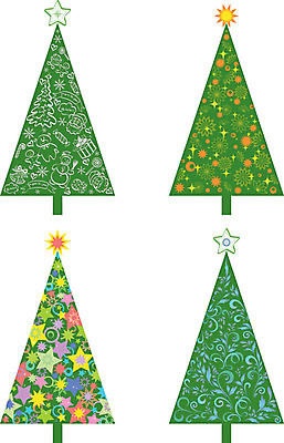 EPS 해외이미지 나무 꽃 실루엣 별 크리스마스 겨울 일러스트 사람없음 장난감 산타클로스 눈송이 침엽수 전나무 클라우스 해외202004 해외202105 해외일러스트 자연요소 식물 계절 기념일 눈_날씨 촬영기법 파일형식 벡터