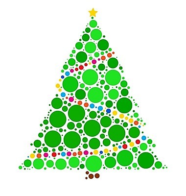 EPS 해외이미지 나무 크리스마스 겨울 일러스트 사람없음 점 원형 오브젝트 상록수 기하학 전나무 해외202004 해외202105 해외일러스트 도형 식물 계절 기념일 무늬 파일형식 벡터