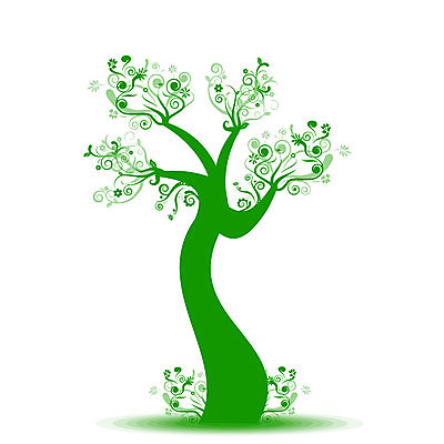 EPS 해외이미지 나무 식물 꽃 실루엣 잎 일러스트 사람없음 해외202004 해외202105 해외일러스트 촬영기법 파일형식 벡터