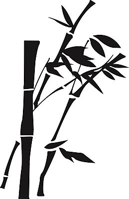 EPS 해외이미지 일러스트 사람없음 검은색 대나무 대나무잎 해외202004 해외202105 해외일러스트 나무 컬러 잎 파일형식 벡터