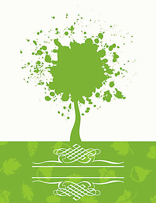 EPS 해외이미지 나무 일러스트 한그루 사람없음 초록색 해외202004 해외202105 해외일러스트 식물 1 컬러 파일형식 벡터