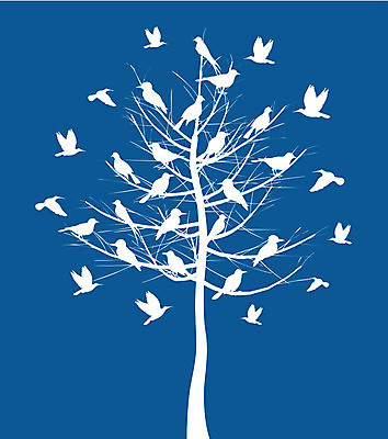 EPS 해외이미지 나무 식물 꽃 단풍 잎 일러스트 조류 뿔 사람없음 봄 가을 꼬리 자작나무 아카시아 해외202004 해외202105 해외일러스트 동물 계절 파일형식 벡터