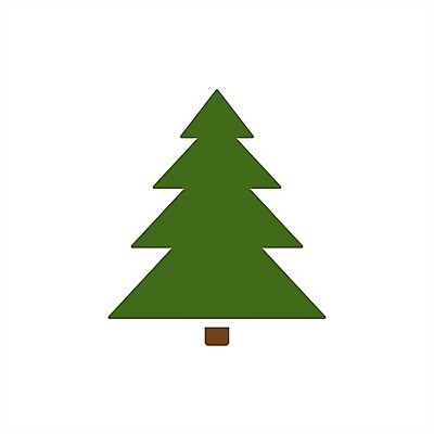 EPS 해외이미지 나무 실루엣 크리스마스 겨울 일러스트 사람없음 해외202004 해외202105 해외일러스트 식물 계절 기념일 촬영기법 파일형식 벡터