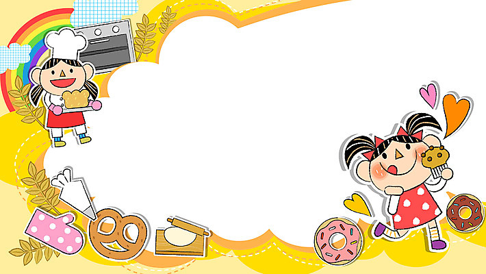 전신 여자 어린이 빵 무지개 일러스트 프레임 서기 들기 소녀 두명 노란색 하트 도넛 오븐 컵케이크 식빵 반죽 보리 장래희망 밀대 주방장갑 제빵사 소녀만 브레첼 국내일러스트 AI파일 자연요소 모양 직업 음식 컬러 장갑 모션 주방용품 디저트 곡류 사람 케이크 가전제품 여자만 어린이만 파일형식 벡터