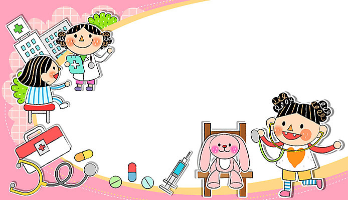 전신 여자 어린이 분홍색 의자 일러스트 청진기 프레임 병원 주사기 들기 앉기 소녀 세명 알약 환자 의사 의사가운 구급상자 장래희망 토끼인형 직업체험 병원놀이 소녀만 국내일러스트 AI파일 인형 컬러 가구 의학 의료기기 모션 놀이 사람 약 의료진 토끼 의료용품 가운 체험학습 여자만 어린이만 파일형식 벡터