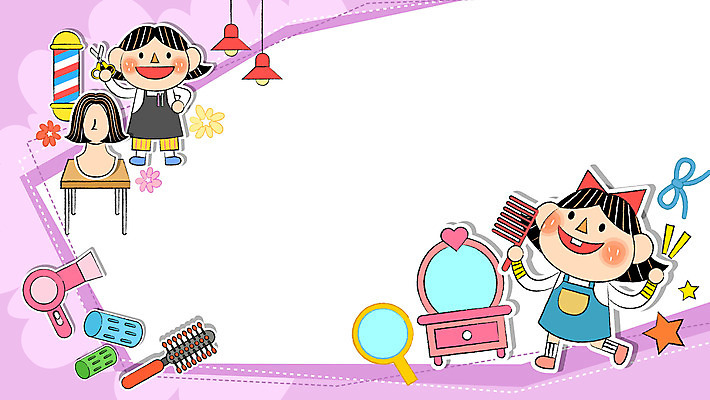 전신 여자 리본 어린이 일러스트 탁자 조명 서기 들기 소녀 두명 보라색 거울 머리빗 마네킹 드라이어 미용사 화장대 장래희망 헤어롤 미용가위 소녀만 국내일러스트 AI파일 직업 컬러 가구 모션 가위_도구 사람 미용용품 여자만 어린이만 파일형식 벡터