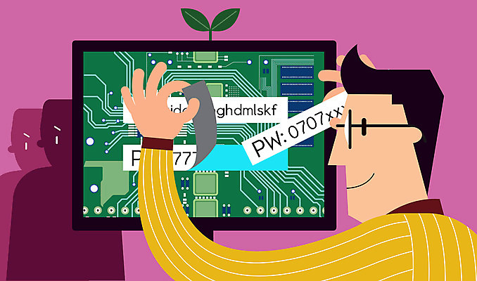 남자 실루엣 일러스트 한명 들기 상반신 성인 컴퓨터 새싹 모니터 암호 개인정보 교체 정보보호 집적회로 성인남자한명만 정보보호의날 국내일러스트 AI파일 식물 1 모션 촬영기법 사람 전자제품 정보 회로판 보호 남자한명만 성인남자만 파일형식 벡터 법정기념일