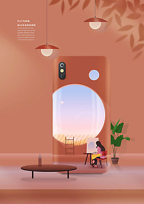 전신 PSD 편집이미지 여자 화분 백그라운드 사다리 조명 한명 성인 스마트폰 주황색 패턴백그라운드 그리기 창가 이젤 그림 성인여자한명만 이미지편집 1 컬러 패턴 창문 모션 사람 핸드폰 스마트기기 미술도구 도구 여자한명만 성인여자만 파일형식