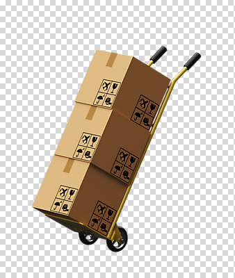 편집이미지 누끼 사람없음 3D소스 3D 수레 디지털합성 택배 택배상자 PNG 편집소스 상자 카트 운송업 파일형식