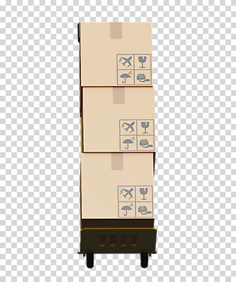 편집이미지 누끼 사람없음 3D소스 3D 수레 디지털합성 택배 택배상자 PNG 편집소스 상자 카트 운송업 파일형식