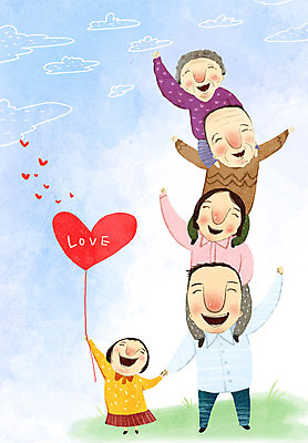 전신 PSD 여자 할아버지 노년 남자 행복 할머니 어린이 일러스트 가족 미소 들기 소녀 여러명 성인 손잡기 파이팅 화목 하트 목말 노인복지 풍선 국내일러스트 모양 감정 다수 컨셉 관계 모션 표정 사람 복지 파일형식