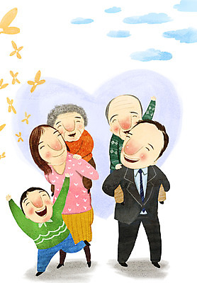 전신 PSD 구름 여자 할아버지 노년 남자 꽃 행복 할머니 어린이 일러스트 가족 소년 여러명 성인 손들기 만세 하트 노인복지 업기 국내일러스트 자연요소 모양 식물 감정 다수 관계 모션 사람 복지 파일형식