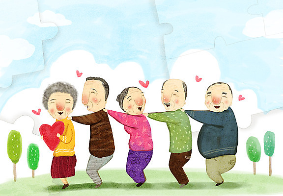 전신 PSD 나무 여자 할아버지 노년 남자 행복 할머니 일러스트 들기 여러명 하트 퍼즐 노인복지 줄서기 노인만 어깨에손 국내일러스트 모양 식물 감정 다수 모션 사람 성인 복지 성인만 파일형식