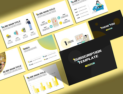 전신 템플릿 한마리 여자 남자 문화 비즈니스 그래프 서기 들기 앉기 여러명 상반신 20대 성인 세트 소파 노란색 자료 한국인 발표 강아지 PPT 프레젠테이션 문서템플릿 구독 반려 성인만 애니형PPT 9P 구독경제 이미지템플릿 1 컬러 다수 의자 모션 사람 동양인 청년 경제 반려동물 개 파일형식