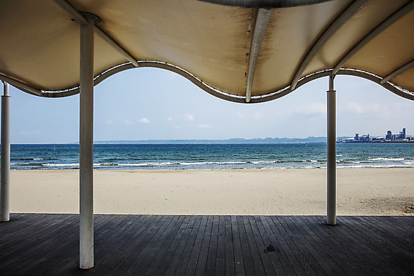 포토 JPG 주간 바다 하늘 한국 풍경 해변 사람없음 야외 경상북도 동해 국내여행 포항 그늘막 국내포토 자연요소 아시아 여행 그늘 경상도 파일형식