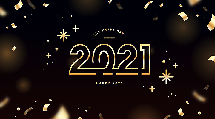 일러스트 새해 타이포그라피 사람없음 반짝임 검은색 금색 꽃가루 2021년 신축년 국내일러스트 AI파일 문자 컬러 모션 가루 연도 파일형식 벡터