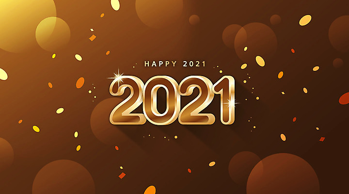 일러스트 새해 타이포그라피 사람없음 갈색 보케 2021년 신축년 국내일러스트 AI파일 문자 컬러 연도 파일형식 벡터