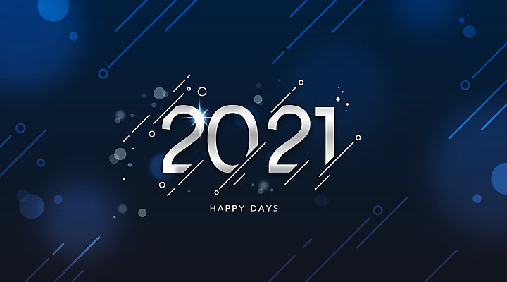 일러스트 새해 타이포그라피 사람없음 남색 보케 사선무늬 2021년 신축년 국내일러스트 AI파일 문자 컬러 연도 파일형식 벡터