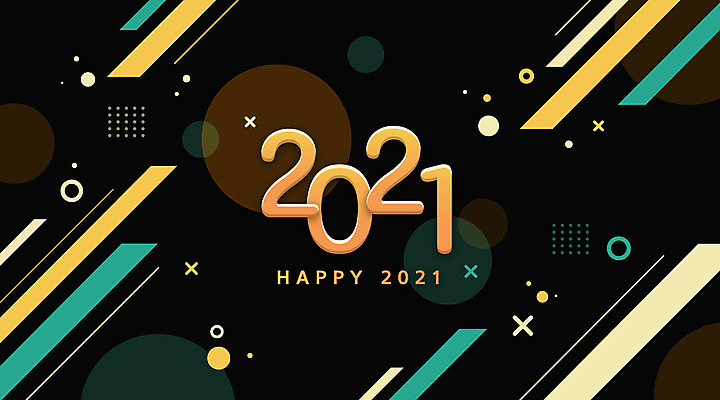 일러스트 새해 타이포그라피 사람없음 컬러풀 원형 2021년 신축년 국내일러스트 AI파일 도형 문자 컬러 연도 파일형식 벡터