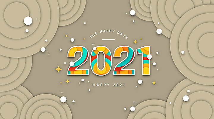 일러스트 새해 타이포그라피 사람없음 갈색 원형 2021년 신축년 국내일러스트 AI파일 도형 문자 컬러 연도 파일형식 벡터