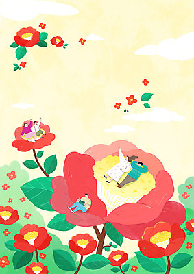 전신 PSD 구름 커플 여자 남자 일러스트 봄꽃 앉기 여러명 성인 눕기 독서 축제 봄 가리킴 인사 동백 꽃놀이 성인만 지역축제 대한민국축제 국내일러스트 자연요소 계절 꽃 다수 관계 모션 사람 손짓 예절 파일형식