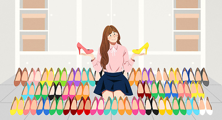 전신 PSD 여자 구두 일러스트 한명 들기 앉기 상반신 성인 흰색 하이힐 무릎꿇기 수집 드레스룸 수집가 성인여자한명만 소유 국내일러스트 직업 1 컬러 신발 모션 사람 여성화 여자한명만 성인여자만 파일형식