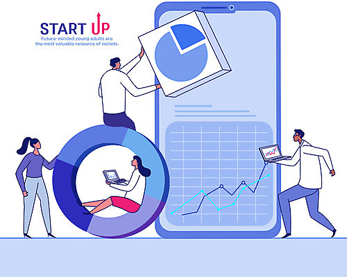 전신 여자 남자 하늘색 일러스트 회사 회의 그래프 들기 앉기 여러명 성인 노트북 스마트폰 달리기 업무 직장인 비즈니스맨 비즈니스우먼 창업 성인만 국내일러스트 AI파일 직업 다수 비즈니스 모션 사람 파란색 전자제품 핸드폰 스마트기기 작업 자영업 파일형식 벡터