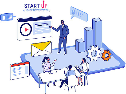 전신 여자 남자 하늘색 말풍선 일러스트 회사 회의 그래프 서기 앉기 여러명 성인 컵 노트북 스마트폰 업무 직장인 비즈니스맨 비즈니스우먼 톱니바퀴 문서 창업 문자메시지 성인만 국내일러스트 AI파일 직업 식기 다수 비즈니스 모션 사람 파란색 전자제품 핸드폰 스마트기기 작업 메시지 자영업 파일형식 벡터