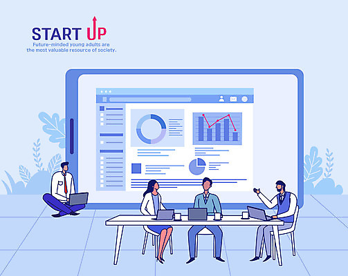 전신 여자 남자 하늘색 일러스트 회사 회의 그래프 앉기 여러명 성인 건물 노트북 스마트폰 업무 직장인 비즈니스맨 비즈니스우먼 창업 성인만 국내일러스트 AI파일 직업 건축물 다수 비즈니스 모션 사람 파란색 전자제품 핸드폰 스마트기기 작업 자영업 파일형식 벡터