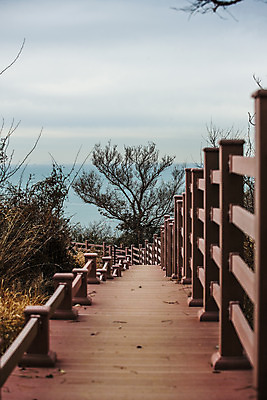 포토 JPG 주간 길 바다 섬 사람없음 야외 원근감 전라남도 여수 나무계단 나무울타리 국내포토 자연요소 뷰포인트 울타리 계단 전라도 파일형식