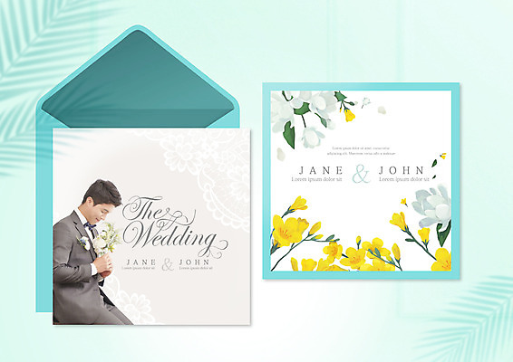 PSD 편집이미지 남자 부케 신랑 결혼 한명 들기 상반신 성인 타이포그라피 30대 한국인 편지 유채 청첩장 초대장 목련 민트색 성인남자한명만 이미지편집 문자 1 꽃 컬러 꽃다발 모션 카드_감사 사람 동양인 이벤트 장년 남자한명만 성인남자만 파일형식