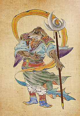 PSD 창 동물캐릭터 일러스트 들기 사람없음 십이지신 개 개띠 강아지 동양화 십이지신캐릭터 장군 갑옷 국내일러스트 일러캐릭터 동물 직업 캐릭터 무기 포유류 모션 미술 반려동물 보호장비 파일형식