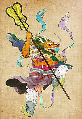 PSD 동물캐릭터 일러스트 들기 사람없음 용띠 십이지신 용 부채 동양화 십이지신캐릭터 장군 여의주 국내일러스트 일러캐릭터 동물 직업 캐릭터 모션 미술 파일형식