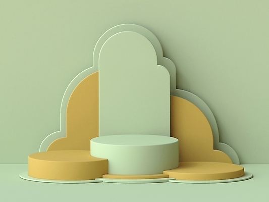 JPG 해외이미지 벽 백그라운드 사람없음 연두색 노란색 3D 원형 오브젝트 단상 입체도형 미니멀 해외포토 포토 도형 컬러 초록색 입체 디지털합성 파일형식