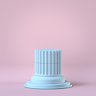 JPG 해외이미지 분홍색 하늘색 백그라운드 사람없음 3D 기둥 원형 오브젝트 단상 입체도형 미니멀 해외포토 포토 도형 건축 컬러 파란색 입체 디지털합성 파일형식