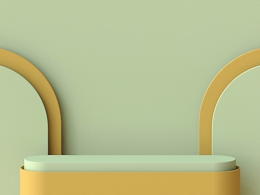 JPG 해외이미지 벽 백그라운드 사람없음 연두색 노란색 3D 오브젝트 단상 대칭 입체도형 미니멀 해외포토 포토 도형 컬러 초록색 입체 디지털합성 파일형식