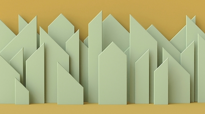 JPG 해외이미지 백그라운드 사람없음 연두색 노란색 3D 오브젝트 날카로움 단상 입체도형 미니멀 해외포토 포토 도형 컬러 초록색 입체 디지털합성 파일형식