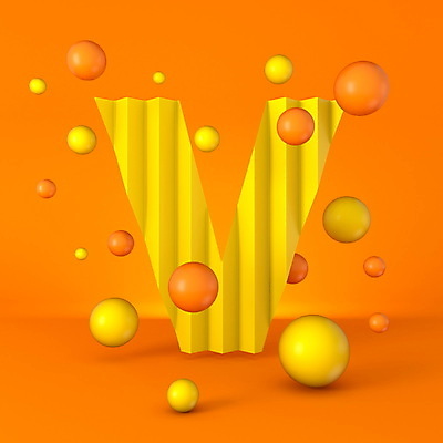 JPG 해외이미지 알파벳 사람없음 3D 원형 V 스파클링 주황색배경 해외포토 포토 도형 영어 백그라운드 주황색 디지털합성 파일형식