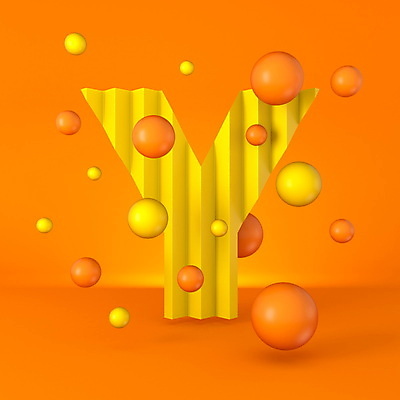 JPG 해외이미지 알파벳 사람없음 3D 원형 기하학 Y 스파클링 주황색배경 해외포토 포토 도형 영어 백그라운드 무늬 주황색 디지털합성 파일형식