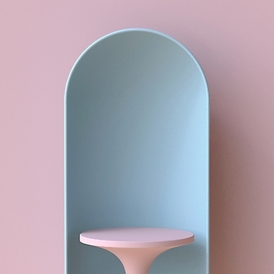 JPG 해외이미지 분홍색 하늘색 백그라운드 사람없음 3D 오브젝트 타원형 입체도형 목업 미니멀 해외포토 포토 도형 컬러 파란색 원형 입체 디지털합성 파일형식