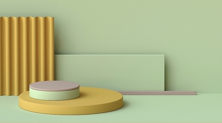 JPG 해외이미지 백그라운드 사람없음 연두색 노란색 3D 원형 오브젝트 입체도형 목업 미니멀 해외포토 포토 도형 컬러 초록색 입체 디지털합성 파일형식