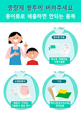 여자 남자 어린이 일러스트 가족 소녀 소년 상반신 타이포그라피 두명 자연보호 그린캠페인 가리킴 쓰레기 분리수거 기저귀 영수증 기름종이 민트색 부직포 분리배출 어린이만 국내일러스트 AI파일 모자관계 문자 종이 아들 캠페인 컬러 관계 자연 엄마 사람 손짓 금융 아기용품 보호 파일형식 벡터