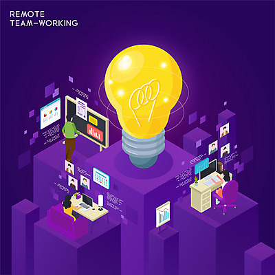 전신 여자 남자 의자 일러스트 비즈니스 전구 모바일 협력 서기 앉기 성인 세명 노트북 소파 모니터 글로벌비즈니스 보라색 칠판 타이핑 동료 아이소메트릭 원격 화상통화 네트워킹 성인만 언택트 온택트 랜선라이프 국내일러스트 AI파일 라이프스타일 컬러 가구 관계 모션 사람 전자제품 컴퓨터 글로벌 네트워크 통화 파일형식 벡터
