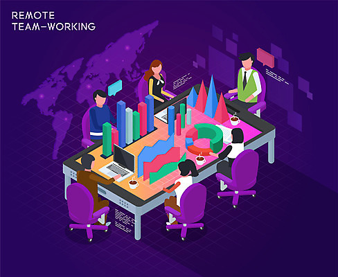 전신 여자 남자 세계지도 일러스트 비즈니스 회의 모바일 그래프 협력 앉기 여러명 상반신 성인 노트북 스마트폰 글로벌비즈니스 보라색 책상 사무실의자 아이소메트릭 원격 네트워킹 성인만 언택트 온택트 랜선라이프 국내일러스트 AI파일 라이프스타일 컬러 가구 다수 지도 의자 모션 사람 전자제품 핸드폰 스마트기기 세계 글로벌 네트워크 파일형식 벡터