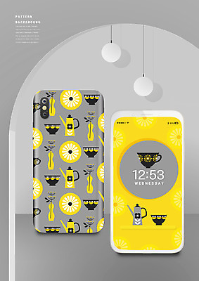 PSD 편집이미지 그릇 컬러 패턴 사람없음 스마트폰 노란색 유행 꽃병 회색 패턴백그라운드 시간 찻주전자 2021년 트렌드컬러 얼티메이트그레이 일루미네이팅 스마트폰케이스 이미지편집 식기 꽃 백그라운드 무늬 주전자 핸드폰 스마트기기 연도 파일형식 트랜드컬러