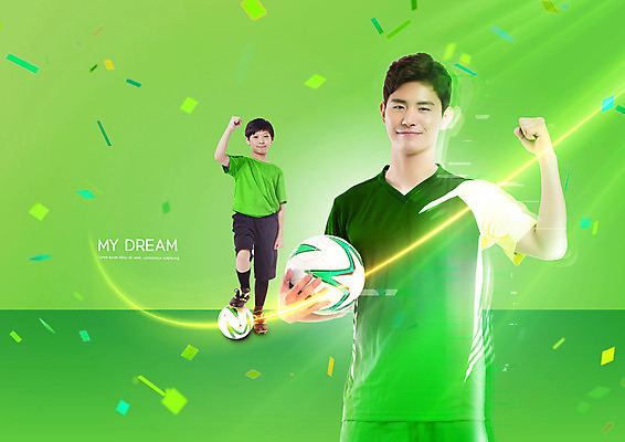 전신 PSD 편집이미지 교육 남자 축구공 청소년 축구선수 서기 들기 상반신 20대 성인 두명 10대 연두색 파이팅 꿈 한국인 꽃가루 장래희망 축구유니폼 에듀 에듀케이션 남자만 스쿨팩 이미지편집 유니폼 공 축구용품 모션 운동선수 사람 동양인 청년 초록색 축구 가루 파일형식