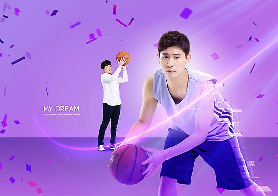 전신 PSD 편집이미지 교육 남자 청소년 농구공 서기 들기 상반신 20대 성인 두명 10대 보라색 꿈 한국인 잡기 농구선수 꽃가루 장래희망 드리블 에듀 에듀케이션 남자만 스쿨팩 이미지편집 컬러 공 모션 운동선수 농구 사람 동양인 청년 가루 파일형식
