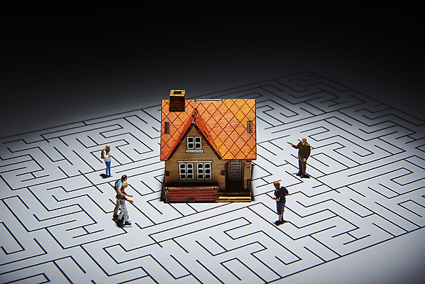 포토 JPG 스튜디오촬영 비즈니스 부동산 주택 실내 사람없음 어둠 오브젝트 인물미니어처 미로 국내포토 내부 건물 미니어처 재산 파일형식