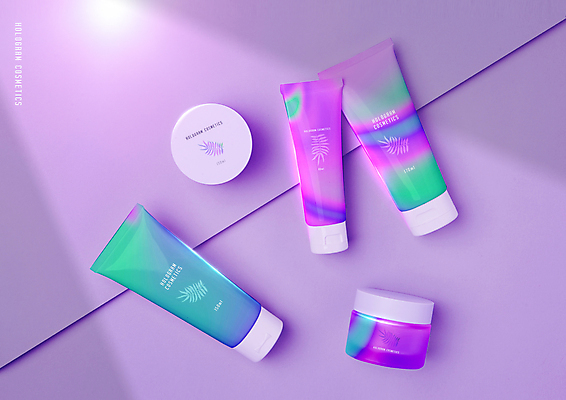 PSD 편집이미지 사람없음 빛 보라색 화장품 피부관리 스킨케어 기초화장 기초화장품 홀로그램 이미지편집 컬러 화장 뷰티 파일형식